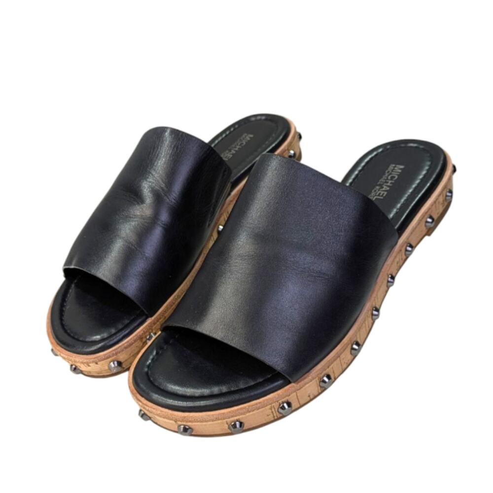 MICHAEL Michael Kors Ellen Slides EUC $149 Size 7M    S3468
